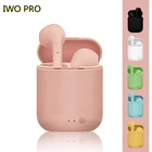 Новинка 2021, беспроводные наушники IWO PRO Mini2 TWS, Bluetooth 5,0, матовые наушники-вкладыши Air Macaron с микрофоном, зарядная коробка, гарнитура PK i7s