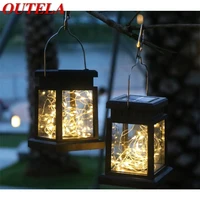 outela solar landscape lights outdoor led modern waterproof ip65 pillar garden candle lamp for decoration