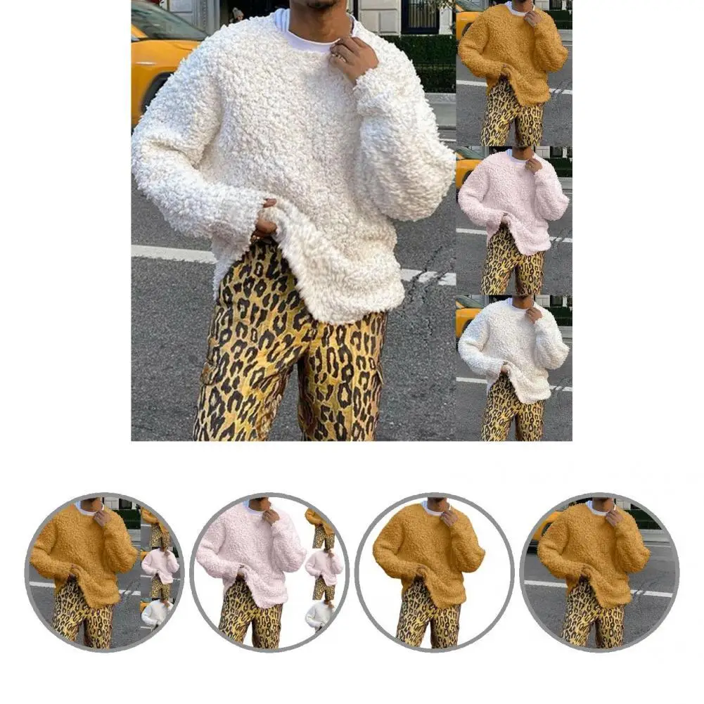 

Soft Great Loose Spring Sweatshirt Warm Men Sweatshirt Pullover for Club