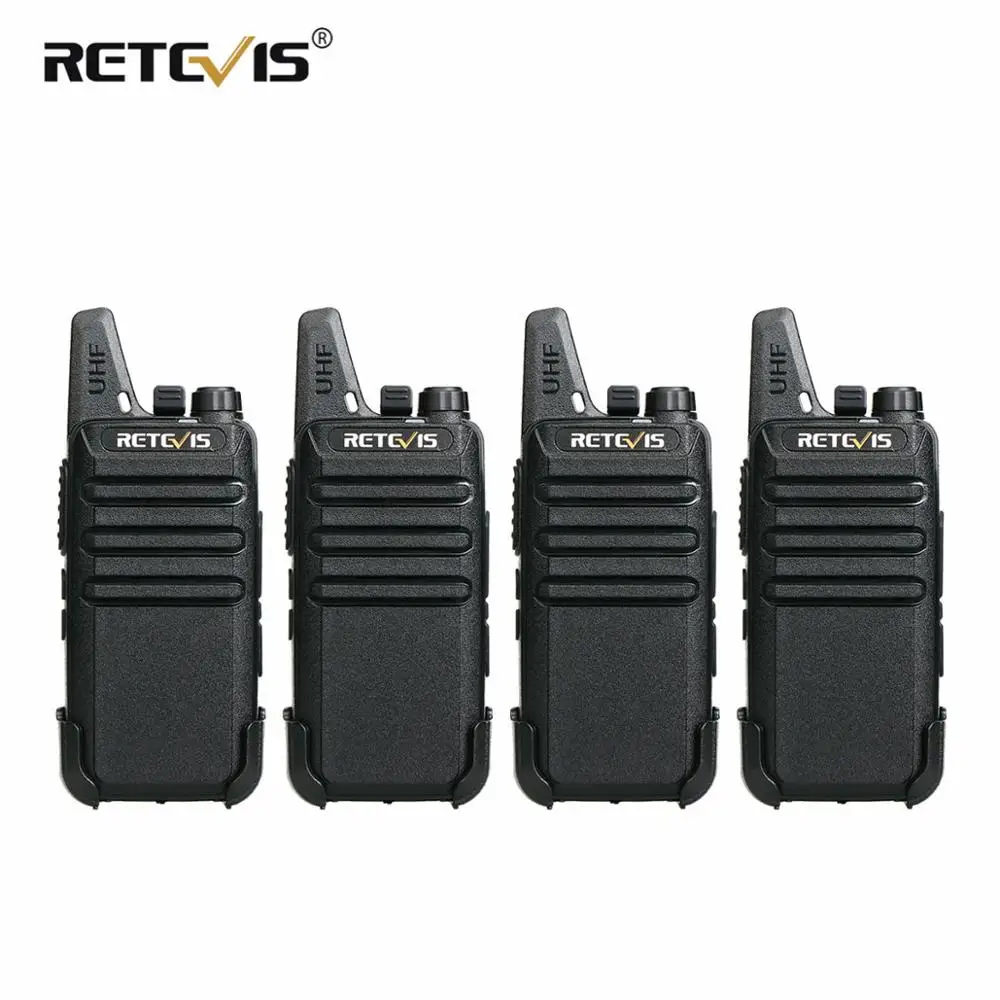

Retevis RT622 RT22 PMR Radio Walkie Talkie 4pcs Handy Two-Way Radio Station Walkie-Talkies VOX For Hotel Restaurant Supermarket