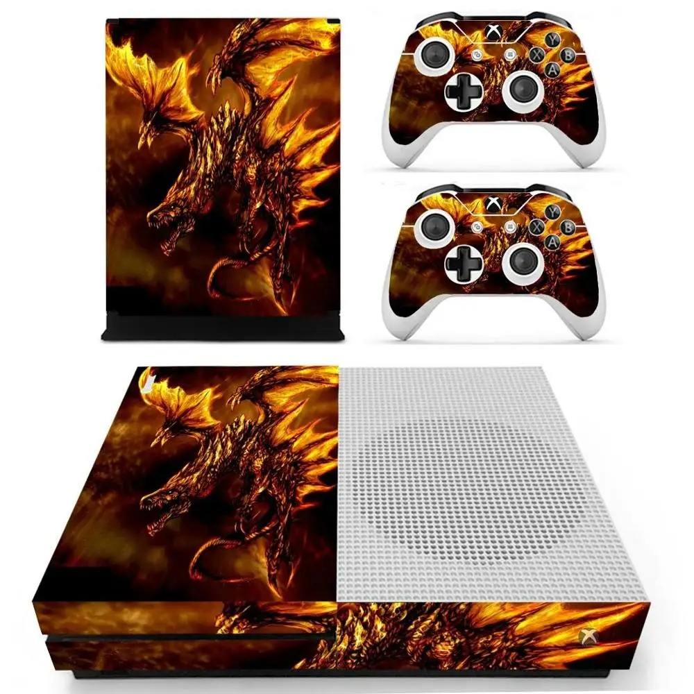 Наклейка с изображением Золотого Дракона наклейка для консоли Xbox One S и