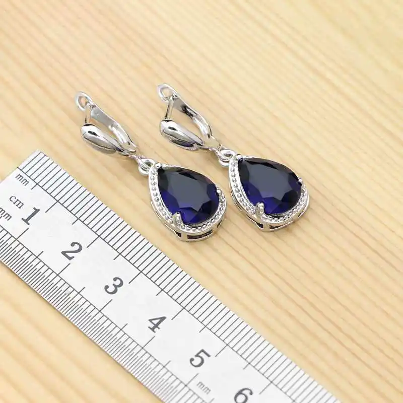 Женский ювелирный комплект из колье и серёг серебра 925 пробы|Ювелирные наборы| |