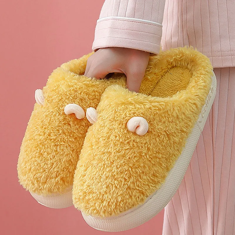 2021 мягкие пушистые меховые зимние домашние плюшевые тапочки женские милые