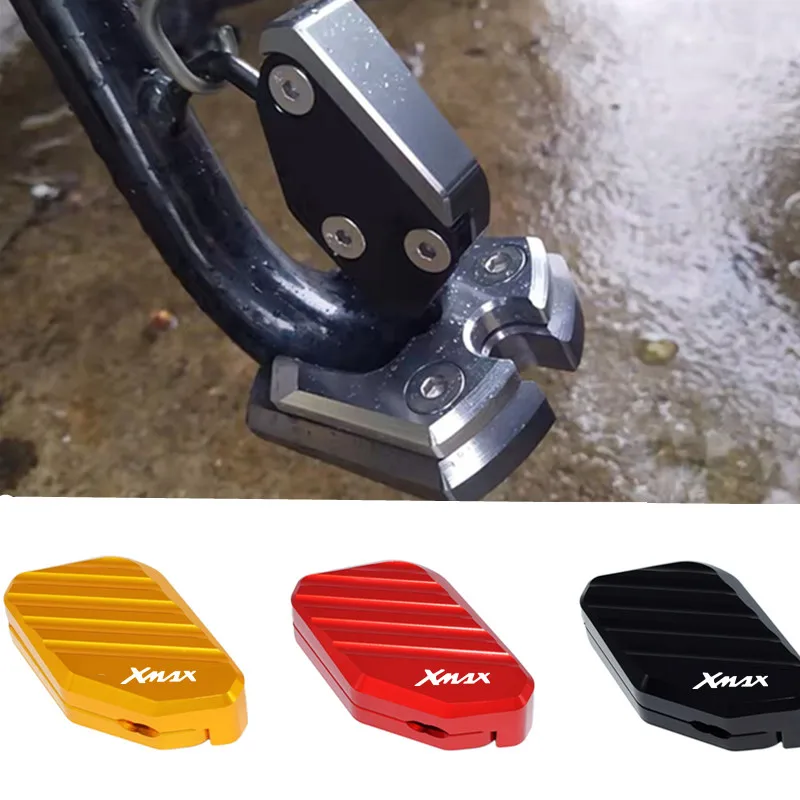 

Аксессуары для мотоциклов CNC плоскостопие боковая подставка удлинитель Подставка пластина поддержка для YAMAHA XMAX 125 250 300 400 XMAX300