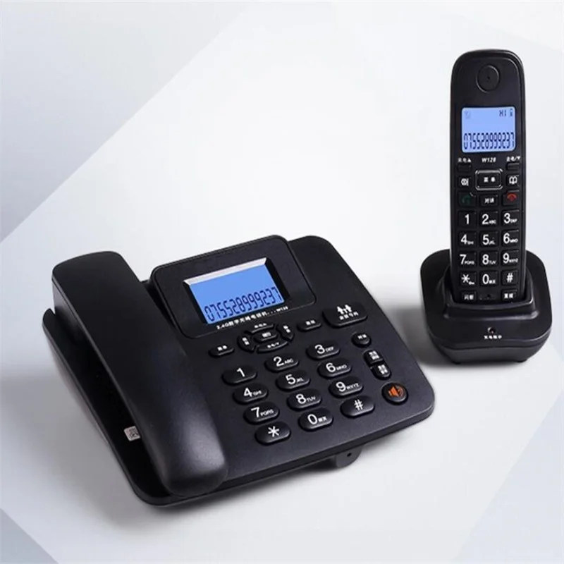 

2.4G Corded Fixed telephone - 1Cordless Answering Machine, 300M Long Range, Wireless Telephone