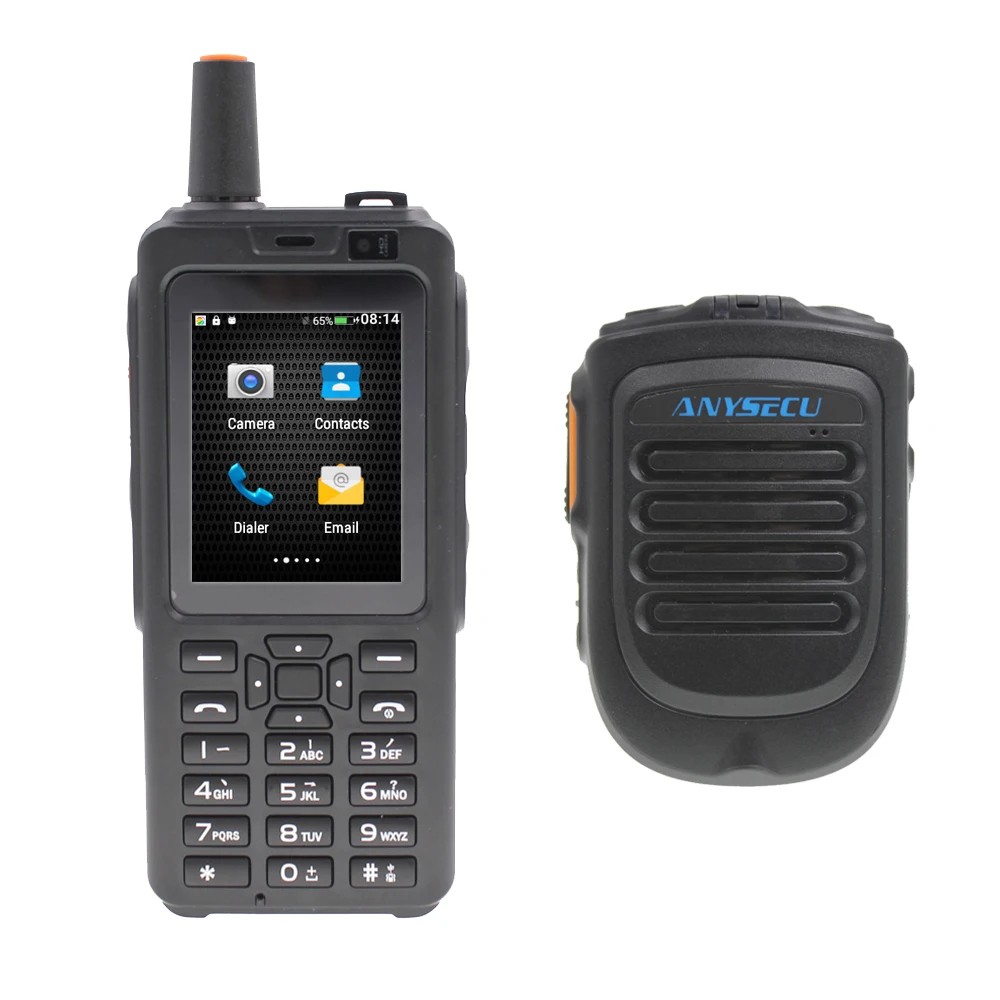 ANYSECU 4G телефон Радио 7S+ 4G LTE POC Telefono Walkie Talkie Android 6,0 Zello Real-PTT Dual SIM дальний fm-приемопередатчик