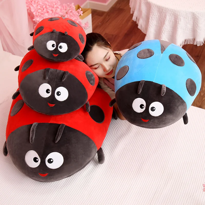 

Cute Beetle Seven Star Ladybug Simulation Plush Toy Doll Pillow Ragdoll Children's Day Birthday Gift