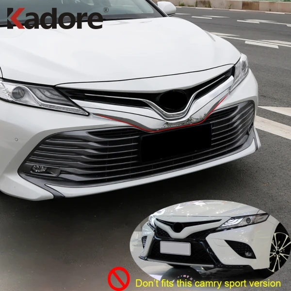 Для Toyota Camry LE XLE ABS Хромированная передняя решетка гриль обрамление чехла капота внешние украшения аксессуары