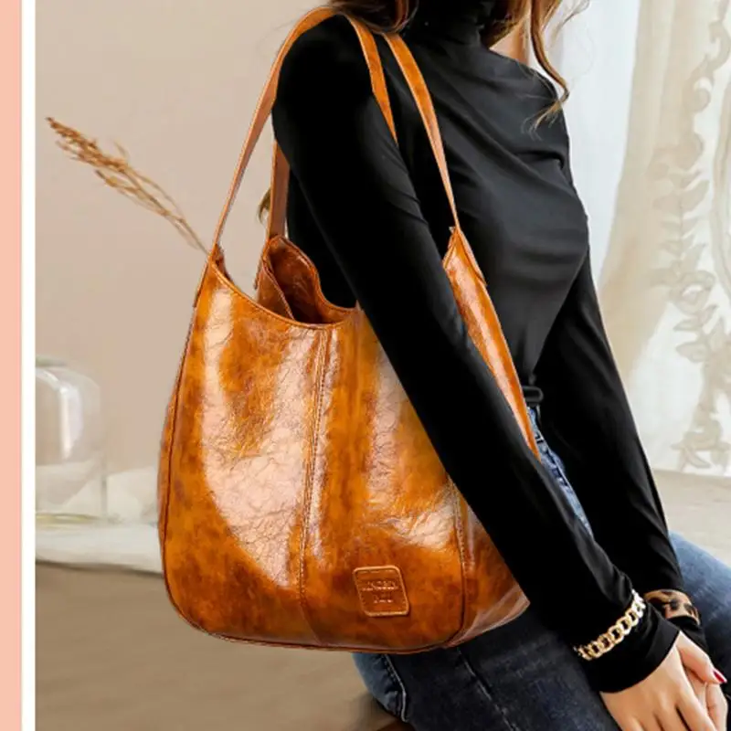 

Casual Womens Handbags Luxury Handbags Women Shoulder Bags Designer Female Top-handle Bags Vintage Ladies Hand Bags