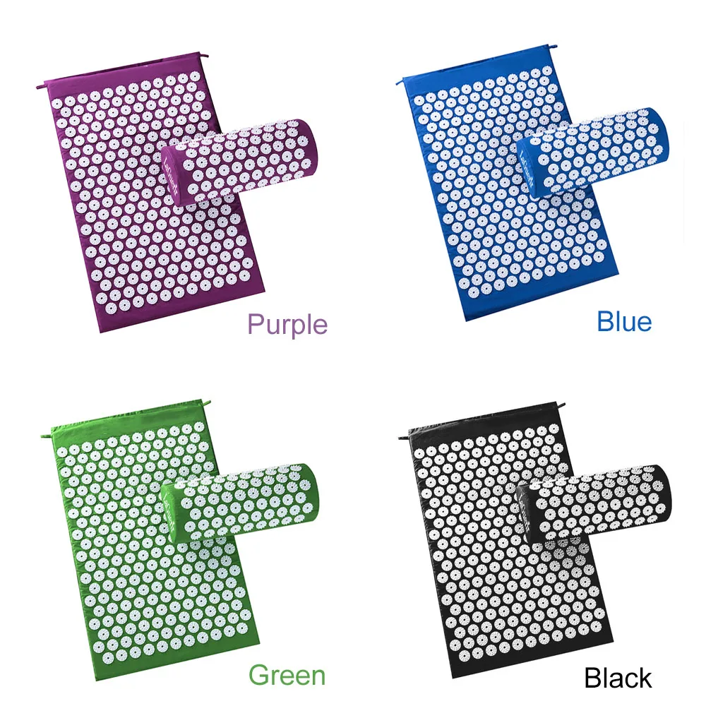 Массажер с подушкой для акупунктуры коврик игольчатый массажа шакти и снятия