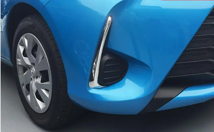 Передний противотуманный светильник из нержавеющей стали для Toyota Yaris Vitz 2017 2018