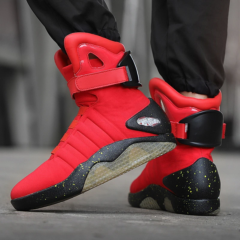 RayZing Men Boots USB Rechargeable Led Shoes for Man and Women Fashion Casual Back To The Future Glowing Desert | Обувь