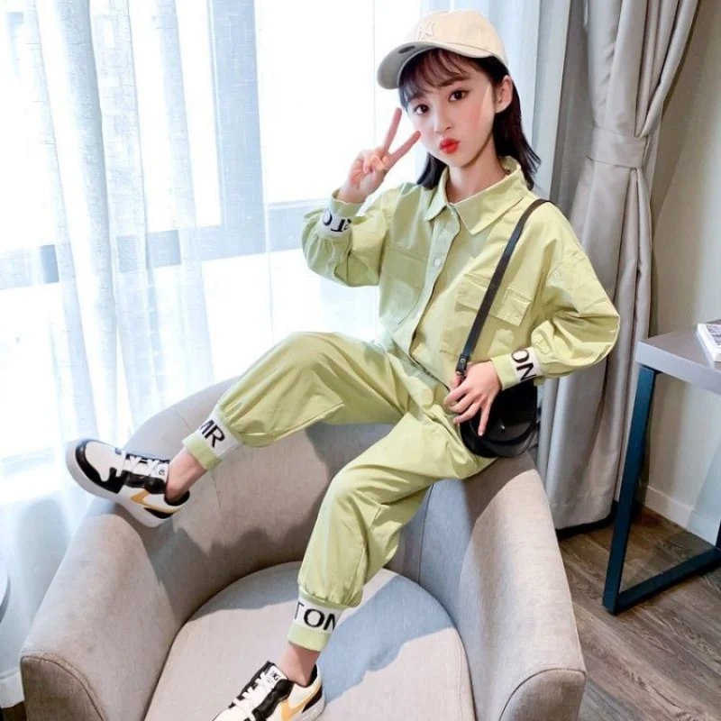 Elegant Spring Autumn Baby Boys Girls Set Kids Sweatshirts +Pants Sport Tracksuit Teenage Children Clothing Suit High Quality