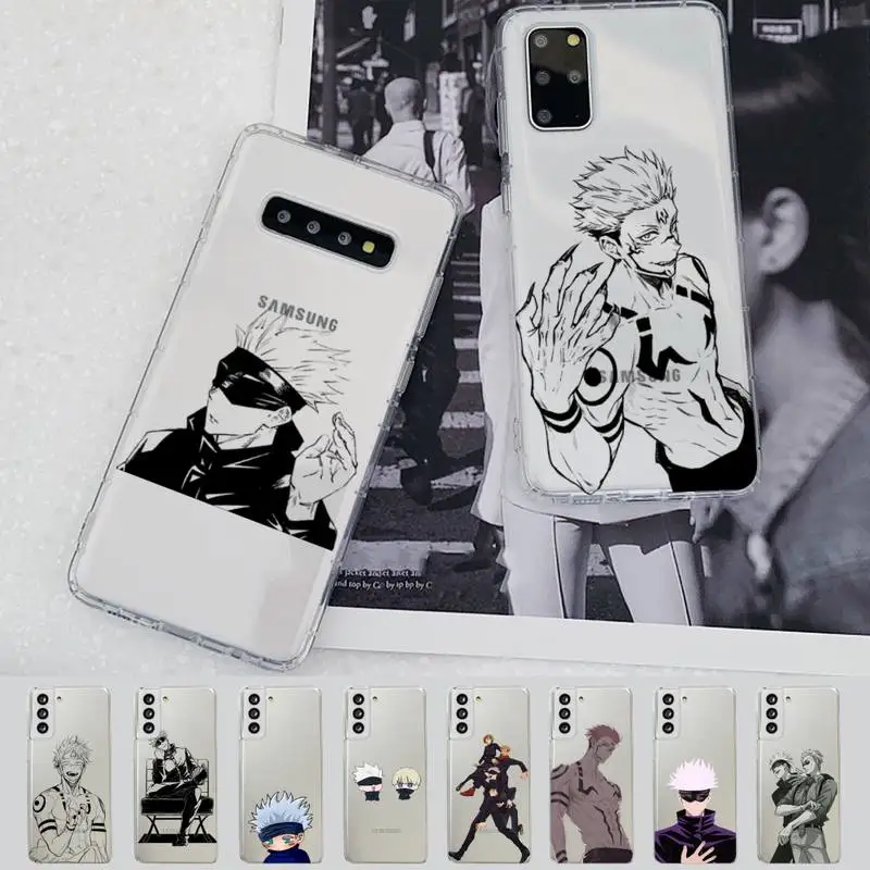 

Jujutsu Kaisen Satoru Gojo Anime Phone Case For Samsung A 10 20 30 50s 70 51 52 71 4g 12 31 21 31 S 20 21 plus Ultra