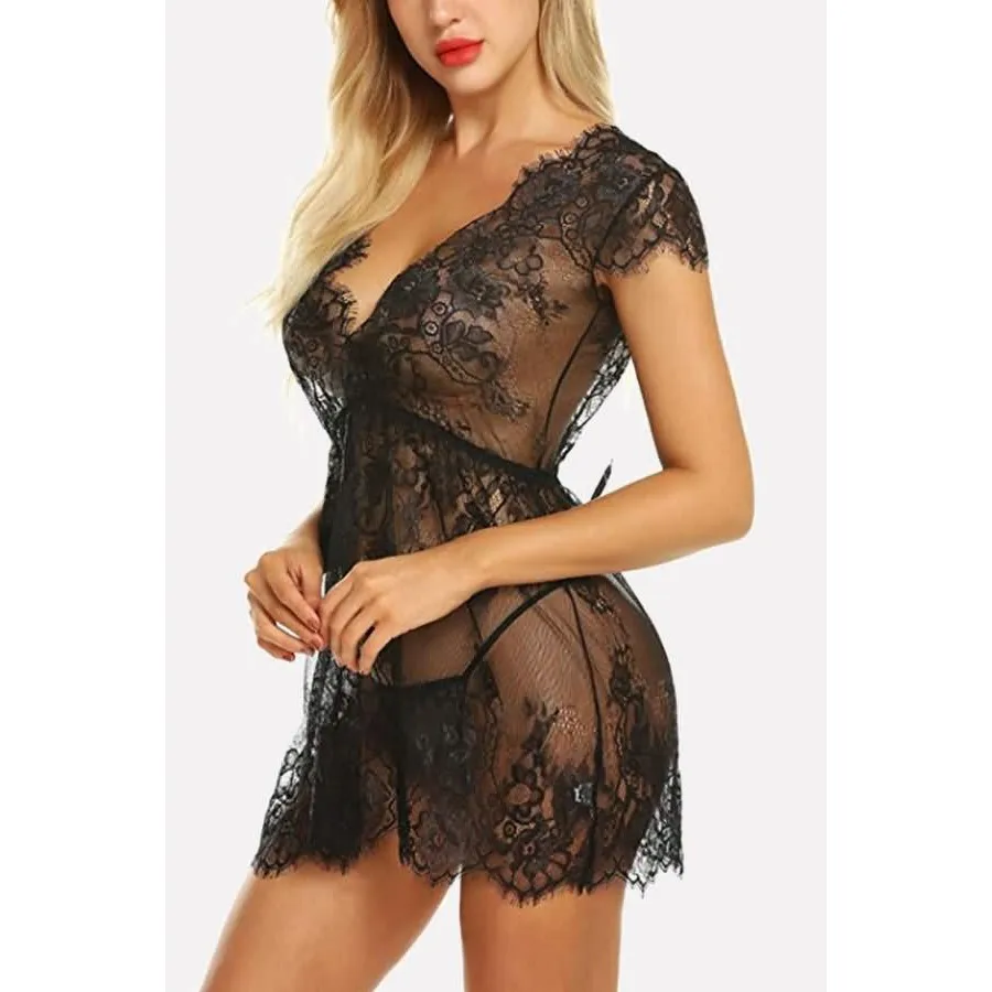 Сексуальное женское нижнее белье с глубоким v образным вырезом кружевное