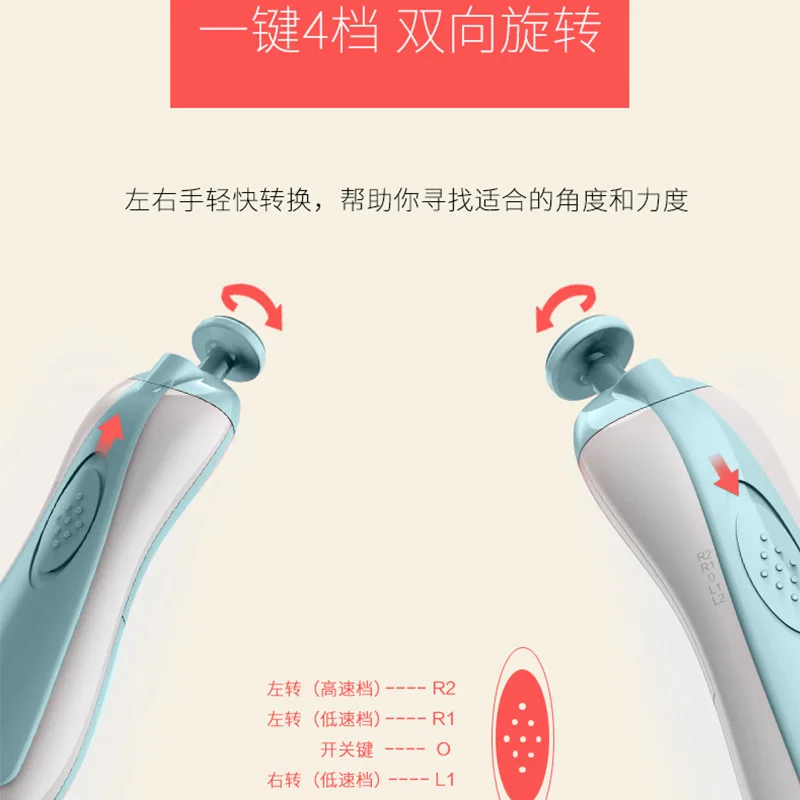 6 шт./компл. детские электрические кусачки для ногтей бесшумные Детские машинки