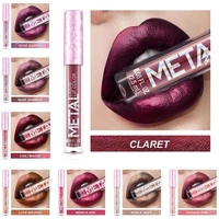 fashion cool metal color lipstick long lasting lip stick cosmetics non fading lipstick