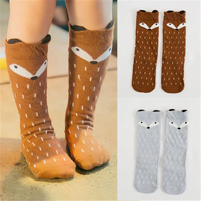

Baby Kid Girl Cotton Warm Tights Socks Stockings lovely fox print Hosiery Pantyhose Baby Autumn Winter Stockings