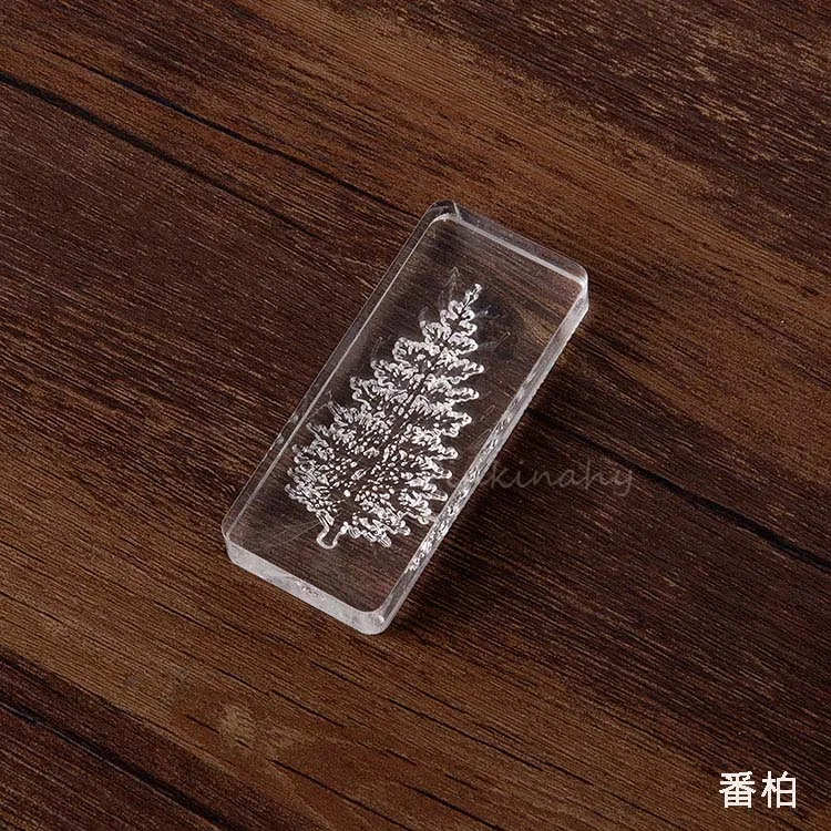 Ретро Лес серии украшения из акрила Резиновые Марки для stationery канцелярские DIY ремесла растения Цветок гинкго хлопок стандарт - Цвет: 10