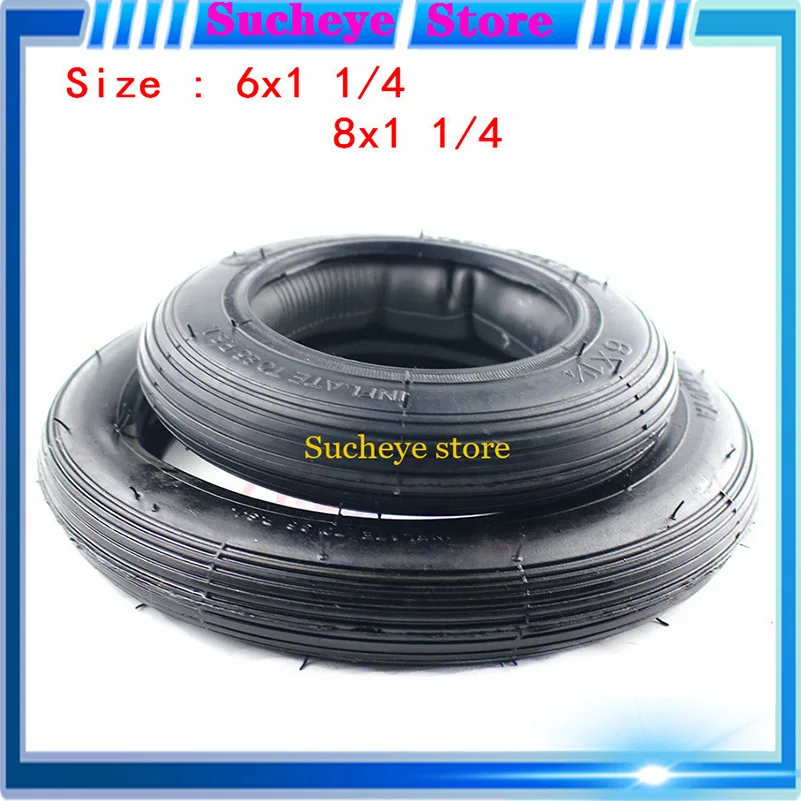 

6/8 дюймовые пневматические колесные шины 6X1 1/4 шина 8x1 1/4 внутренняя камера шины для многих газовых электрических скутеров E-Bike складной велос...