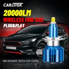 Светодиодные фары Carlitek H11, 360 лм, 9005 градусов, чипы CSP, H7, H4, H8, H9, 9006, HB3, 6500, HB4, беспроводные мини-противотуманные фары K