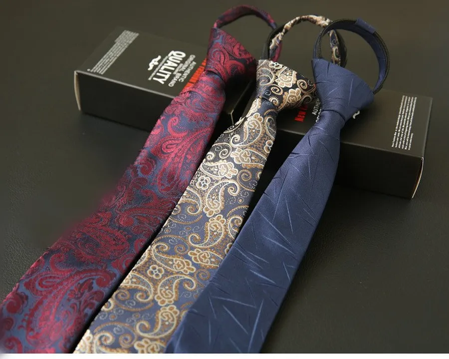 Новый 6 см с готовым узелком галстуки шеи галстук бабочка мужские узкие молнией