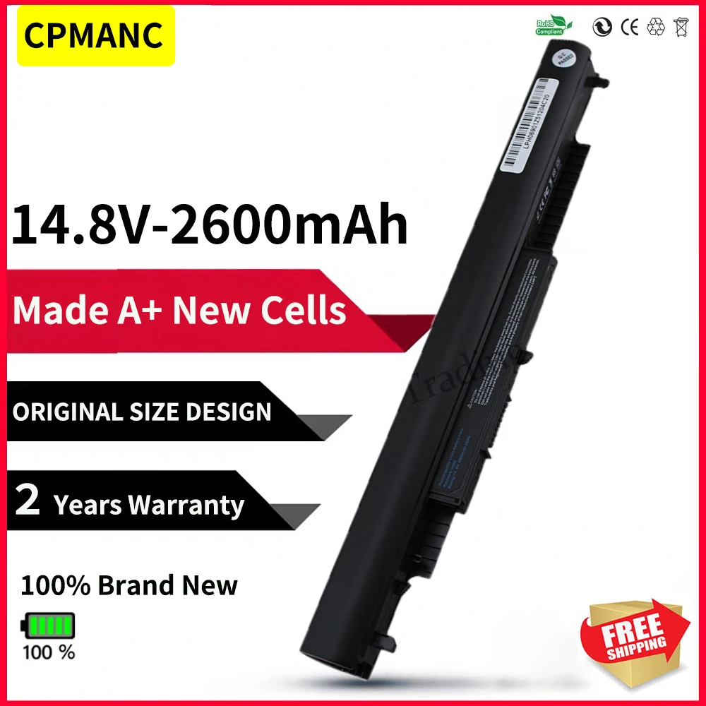 Аккумуляторная батарея CPMANC New HS04 для ноутбука HP Pavilion 14-ac0XX 15-ac121dx 255 245 250 G4 240 HSTNN-LB6U/PB6S HSTNN-PB6T