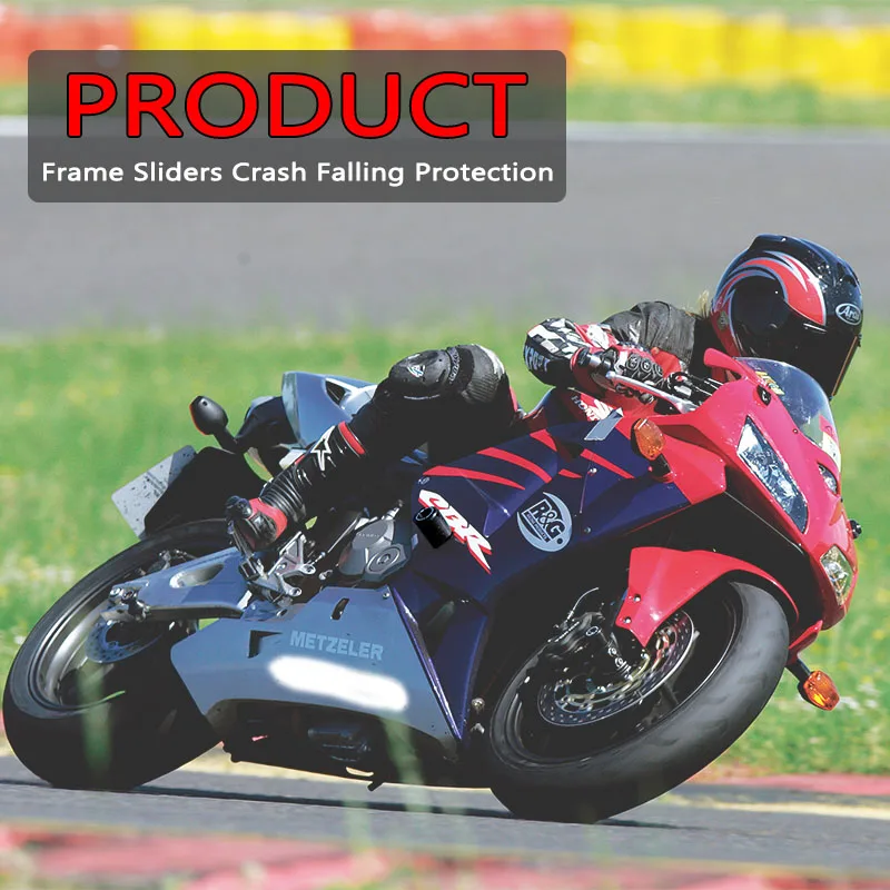 Для мотоцикла Honda CBR600RR CBR 600RR 2003 2004 2005 2006 черные Углеродные слайдеры рамы