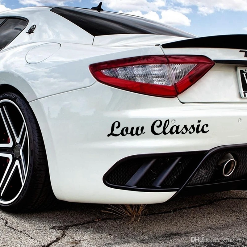 

CS40069# Die-Cut Vinyl Decal Low Classic Car Sticker Waterproof Auto Decors on Car Body Bumper Rear Window