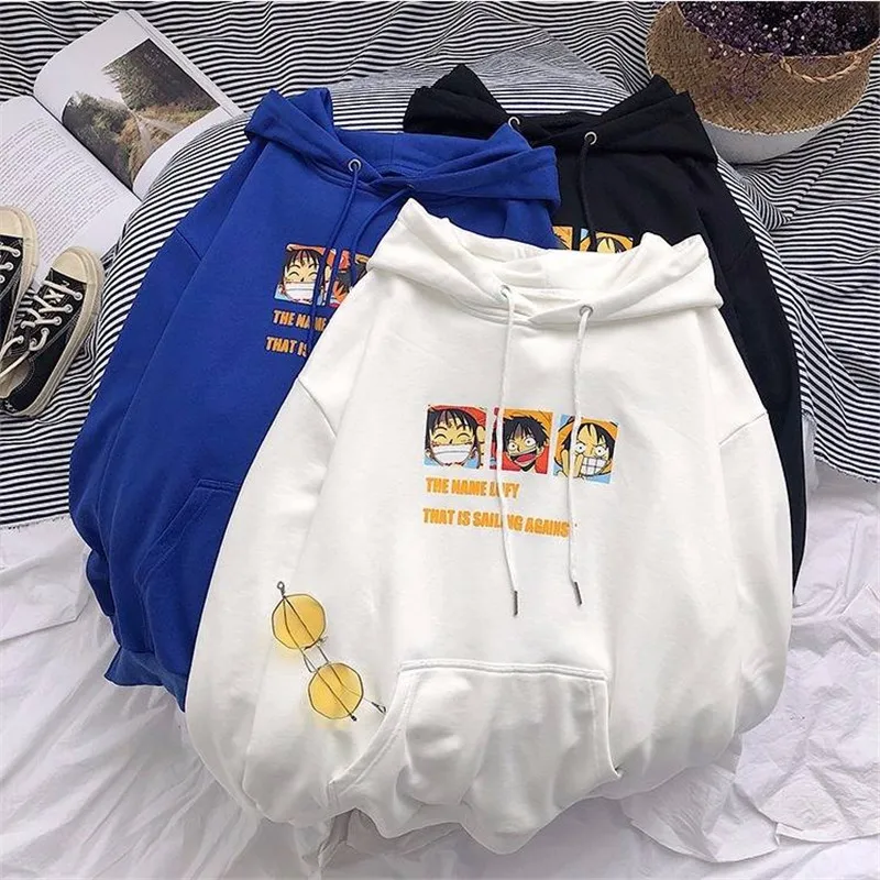 Толстовка мужская с принтом в стиле хип хоп свободная худи Харадзюку свитшот