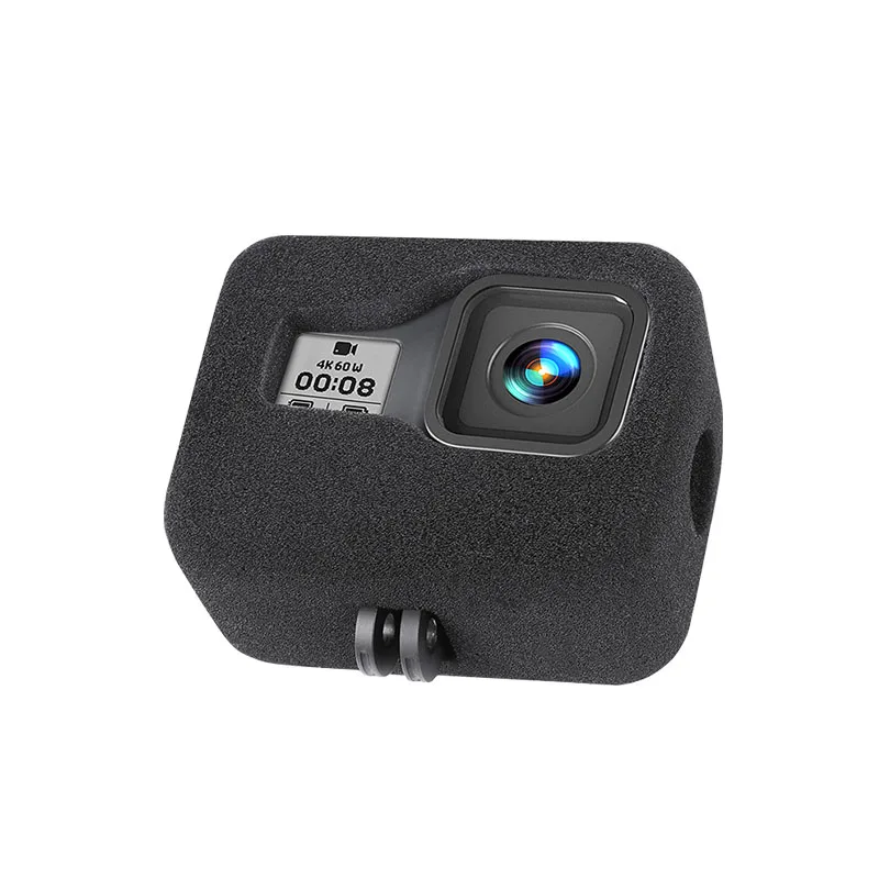 Ветрозащитный экран Windslayer для GoPro Hero 8 черный Поролоновый чехол на ветровое