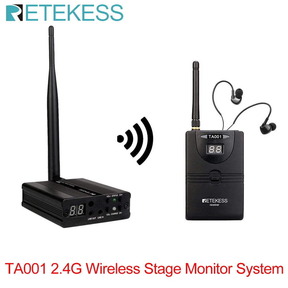 Беспроводной сценический монитор RETEKESS система цифрового сценического монитора