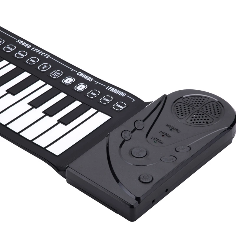 

49 Keys Digital Keyboard Piano Portable Flexible Silicone Electronic Roll Up Piano Children Toys Built-in Speaker