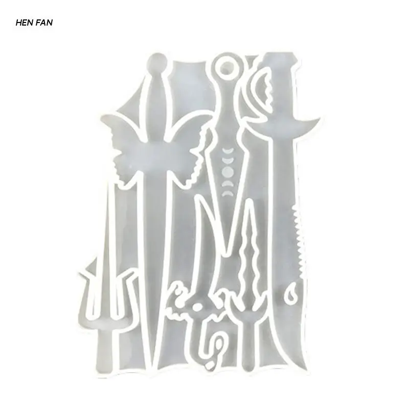 

M89D искусственная круглая форма для подставки Прозрачная силиконовая декоративная форма «сделай сам» для защиты от кинжала