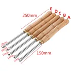 Твердосплавный резак DANIU инструменты для токарной обработки древесины с деревянной ручкой, токарный инструмент, Круглый хвостовик, деревообрабатывающий инструмент