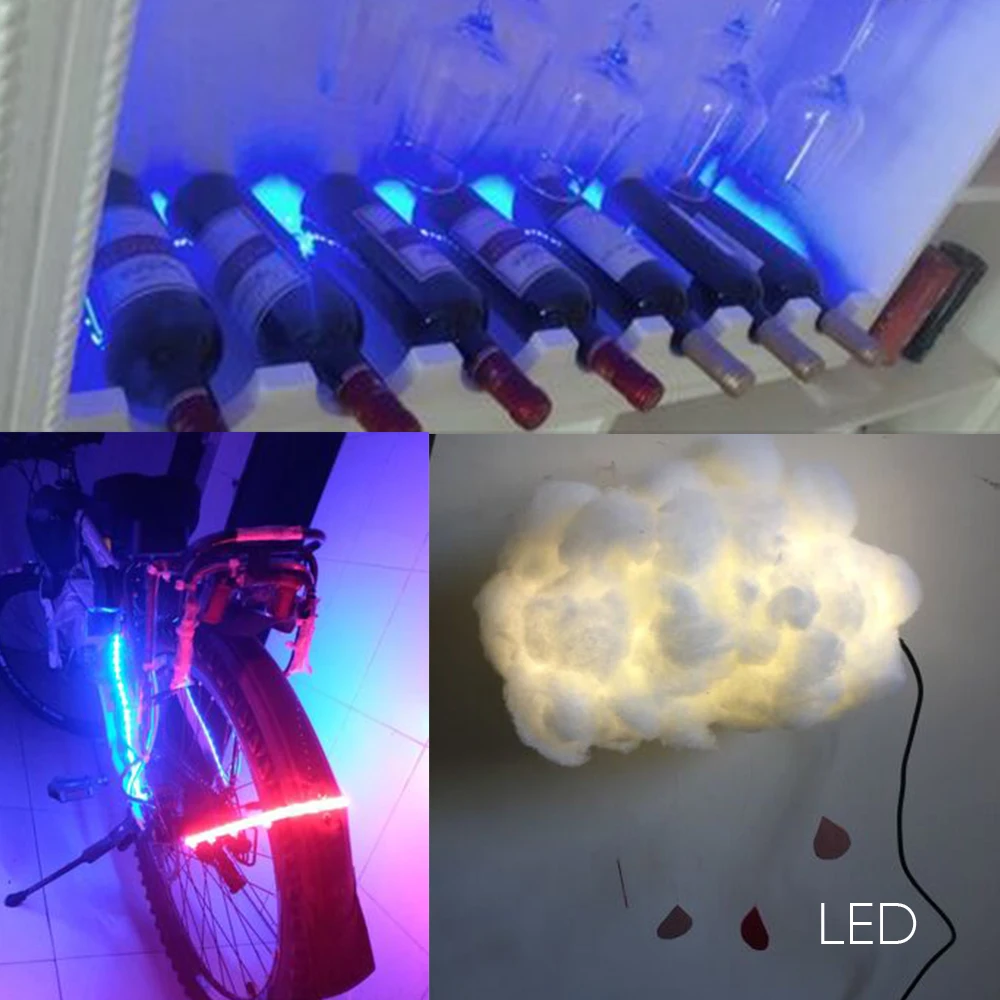 

Waterproof LED Strip Light 0.5m 1m 2m 3m 5m White/Warm/RGB Color 2835 SMD Chip DC 5V For Holiday Decorative