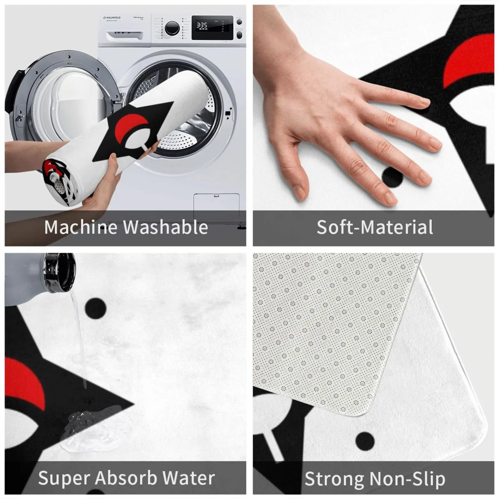 Ковер Konoha с символами полиции ковер Shippuden Uchiha Clan Uchiwa Sasuke Obito |