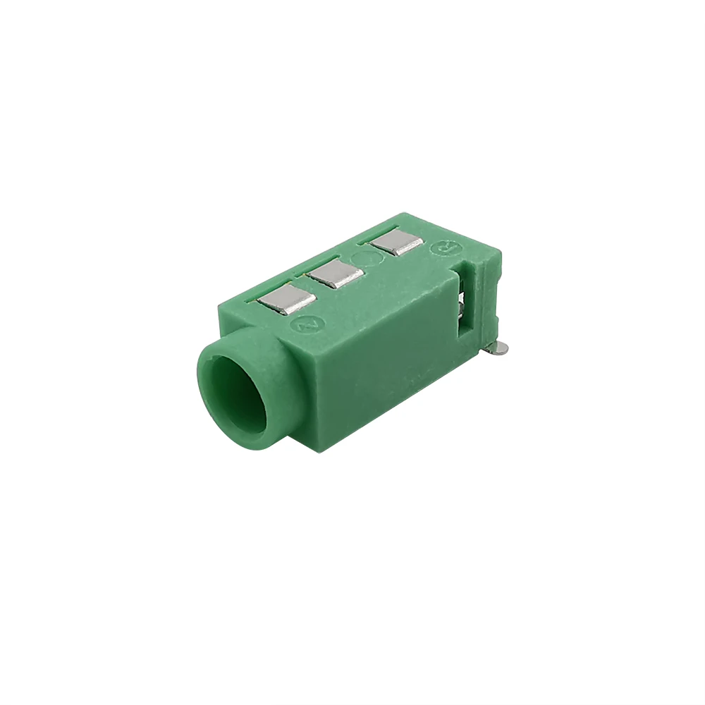 20 шт./лот 3 5 мм разъем для наушников Φ 4 Pin SMD MP3 аксессуары зеленый PJ320D Женский