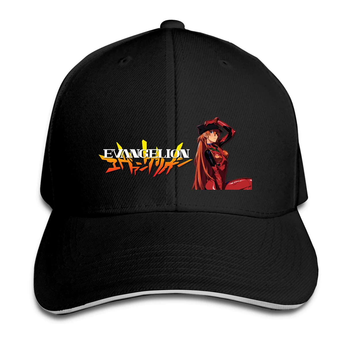

100% Cotton hub Baseball CapGenesis Evangelion Logo Unisex Anime Cap men Women Summer Hats Spoof caps for fans