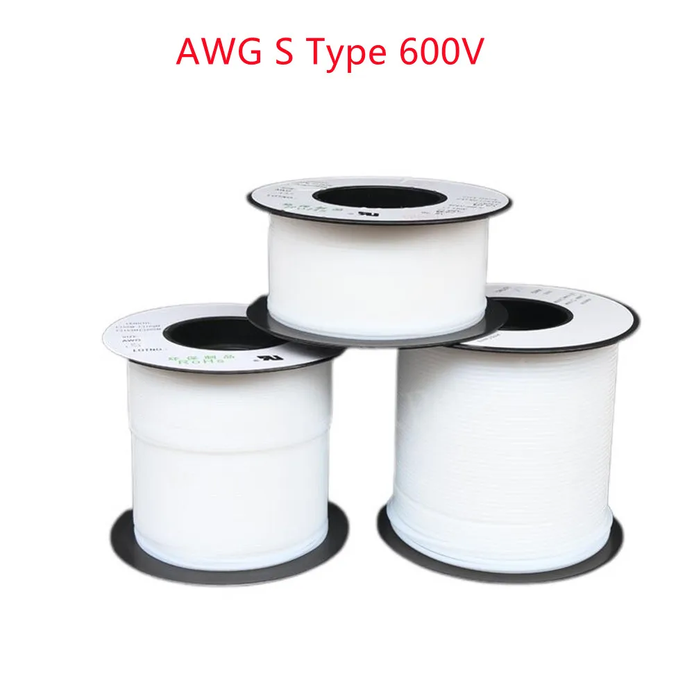 Полупрозрачная тефло-трубка AWG S 20 м/1 лот 600 В 28 26 24 23 22 21 19 18 17 16 15 14 13 12 11 10 9 8S |