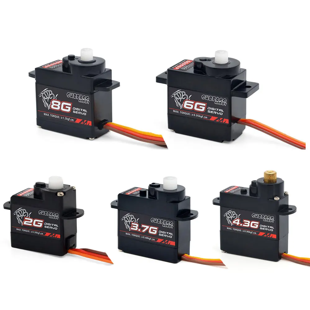 Surpass Hobby микро цифровой мини сервопривод металлическая и пластиковая Шестерня 2g 3