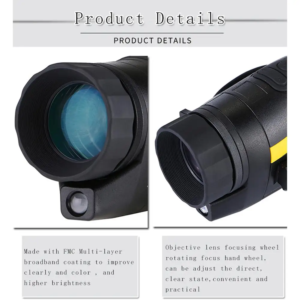 Охотничий фотоаппарат инфракрасный тепловой монокуляр диапазон 300 м телескоп 4x35