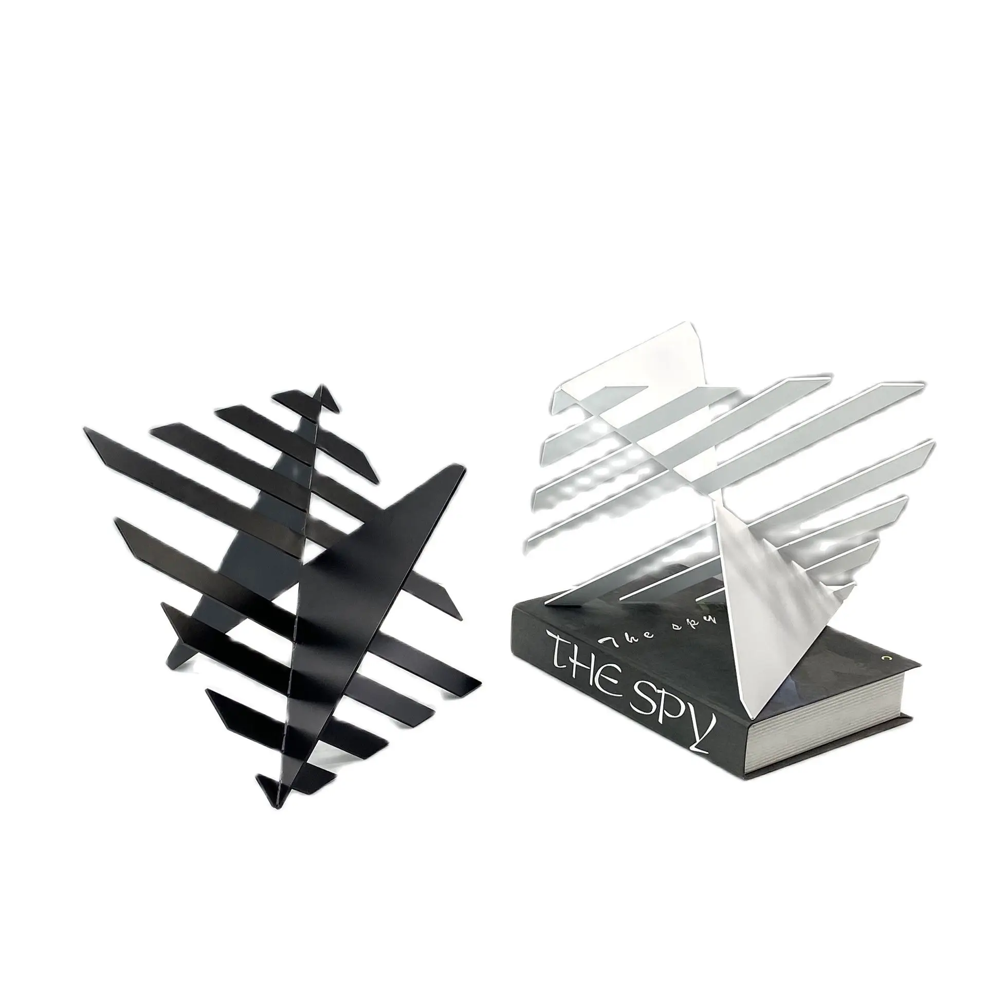 

Креативные абстрактные зубчатые металлические украшения, роскошное белое геометрическое украшение, Современное украшение для дома, аксес...