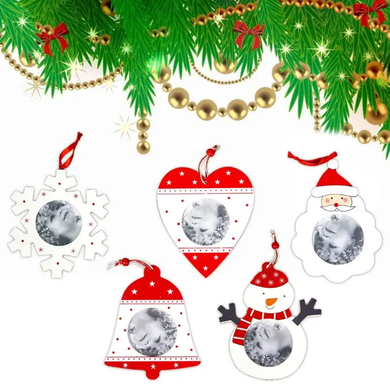 5 шт./компл. инновационные рождественские украшения подвесная деревянная