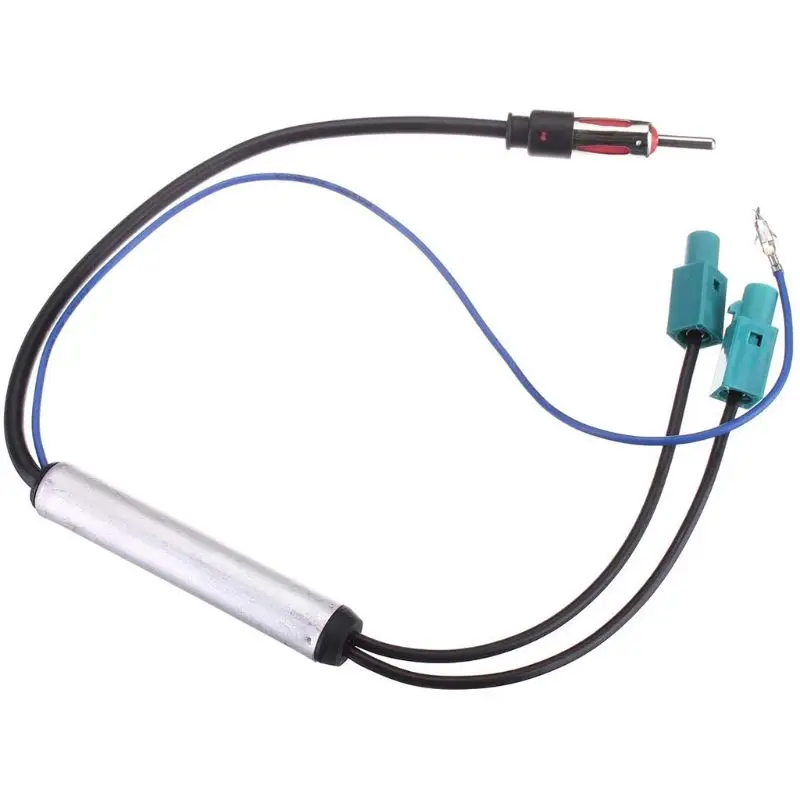 

Connects 2 Diversity Twin Double DVD Head Unit Fakra-Din Aerial Antenna Adaptor
