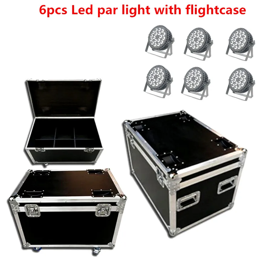 18X18W RGBWA UV 6in1 6X светодиодный светильник с корпусом f светильник 18x18 Вт RGBWA UV 6в1 rgbw 4в1 светодиодный светильник s светодиодный плоский par-прожектор сценический светильник ing светодиодный стробоскоп - Цвет: 18X18W RGBWA UV 6in1