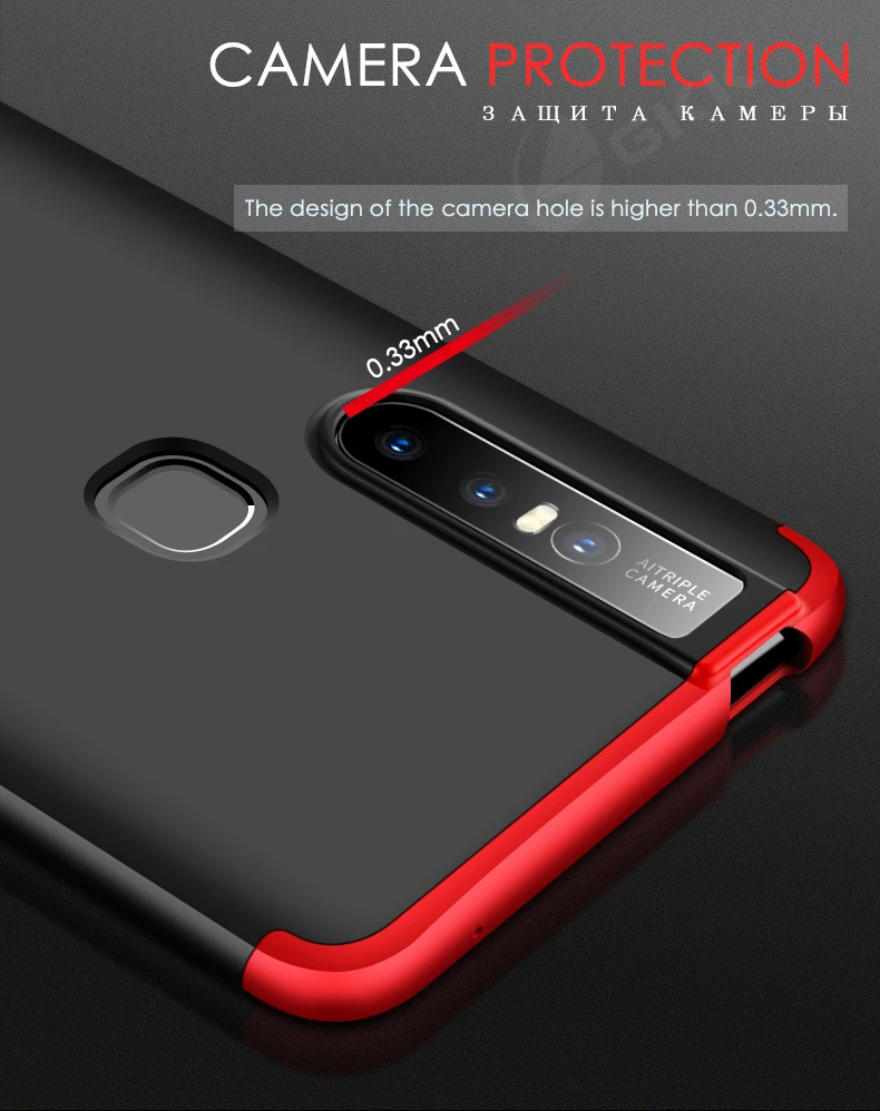 ДЛЯ VIVO Y11 чехол VIVO Y11Cover 360 градусов полный корпус чехол VIVO Y11 чехол с закаленным стеклом