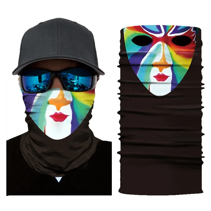 Пешие прогулки шарф головной убор Venom Джокер череп Аниме Супер герой банданы