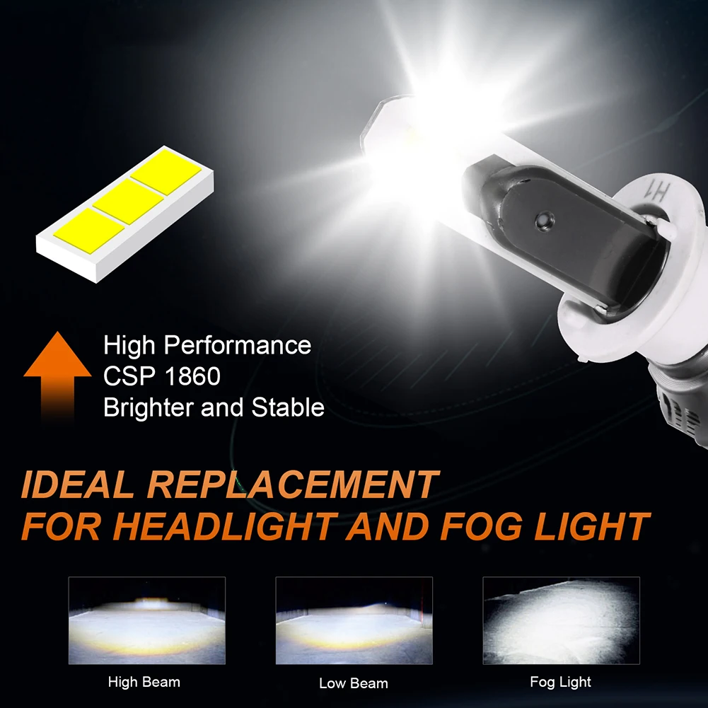 

2Pcs Mini Halogen Aluminium IP68 Bright Headlight Upgrade White Bulbs for H1 Y8