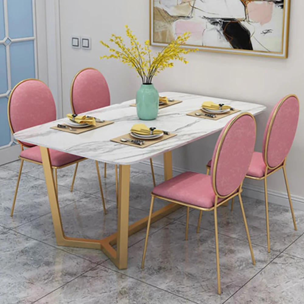 Скандинавский мраморный обеденный стол Домашний Светильник роскошный Железный